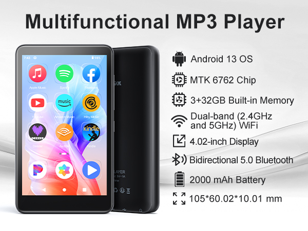MP3 Player with Bluetooth