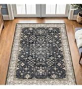 Boho Large 3x5 Entryway Rug Indoor - Washable Non-Slip Low Pile Ultra Soft Area Rug for Large Kit...