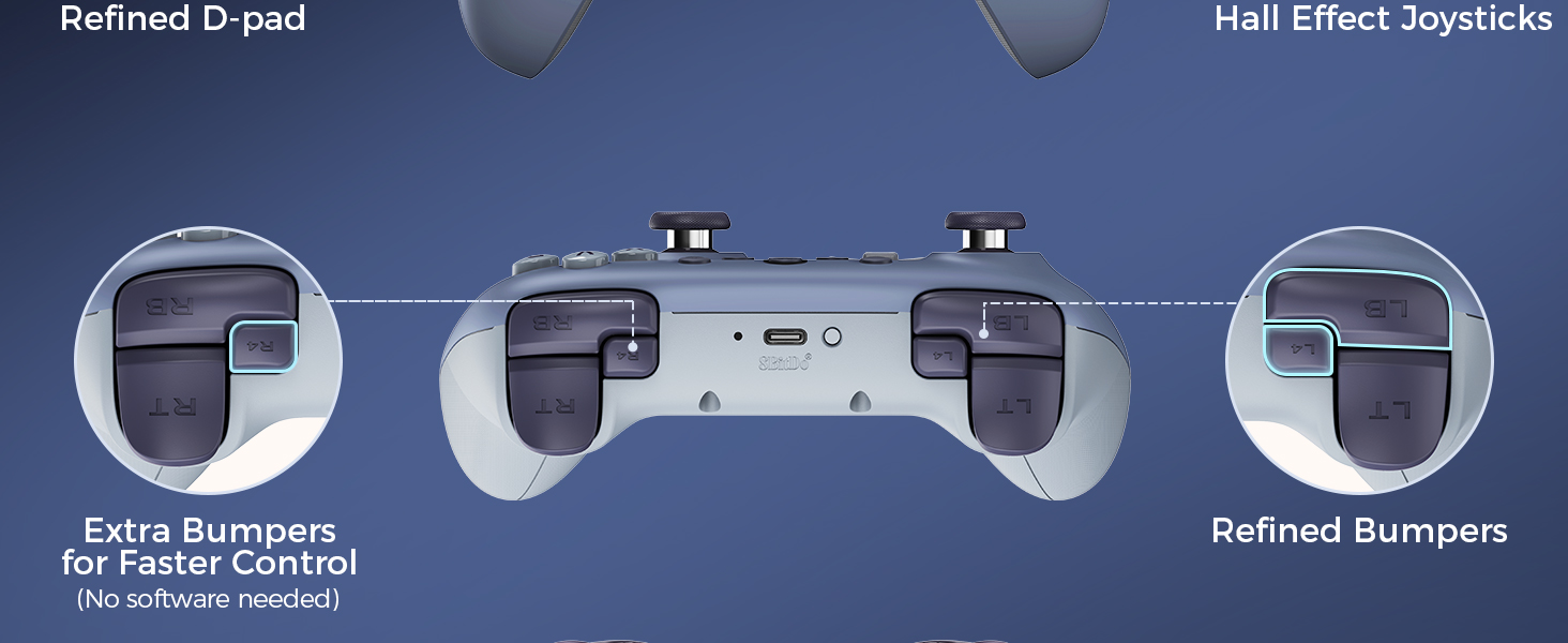 8Bitdo Ultimate 2C Wireless 2.4G Controller for Windows PC and Android