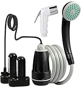 KEDSUM Portable Shower, Portable Camp Shower Pump with Rechargeable Battery, Portable Shower for ...