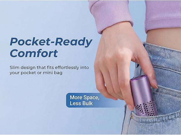 portable fan for makeup routine with gentle airflow control to help set makeup comfortably