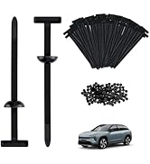 Mcbazel 200Pcs Nylon Universal Cable Tie Buckle for Cars, Automotive Zipper Clips, Plastic Cable ...