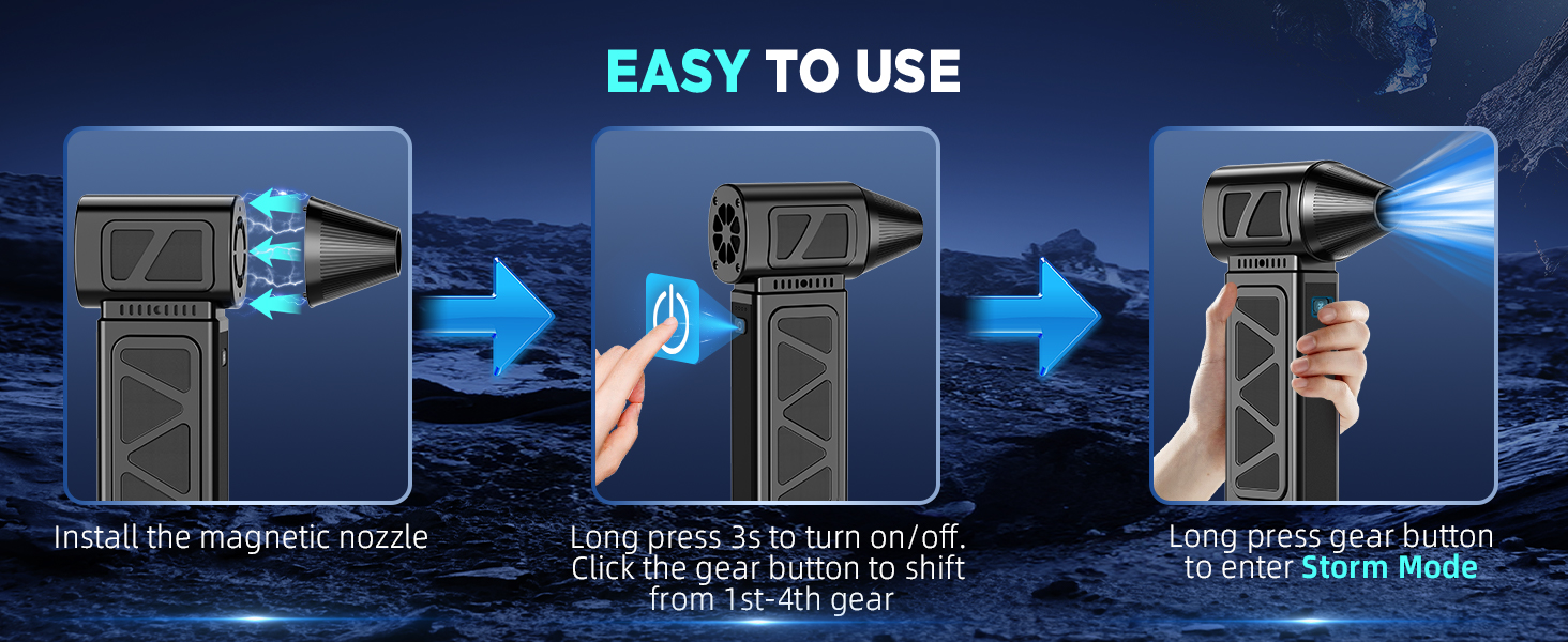 rechargeable compressed air duster