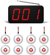 SavvyMate Wireless Call Bell System - 1000ft, 8 Alert Emergency Call Button for Elderly, Caregive...