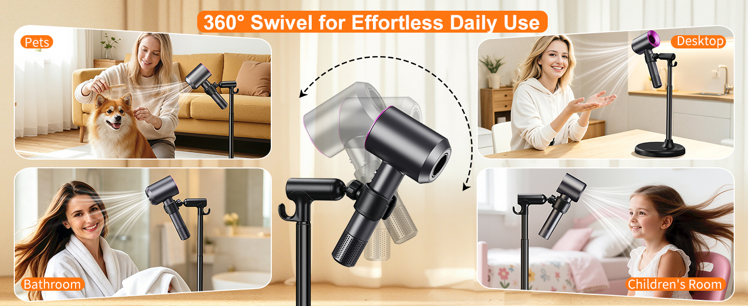 Hands Free Hair Dryer Holder