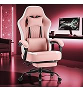 DUMOS Gaming Chair with Linkage Armrests, Video Game Chairs with Pocket Spring Cushion, Ergonomic...