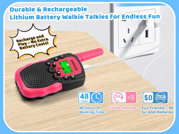 walkie talkies rechargeable