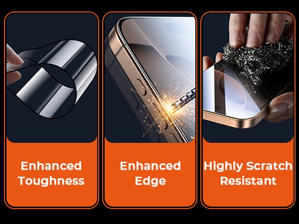 iPhone 16 Pro Max Tempered Glass Screen Protector