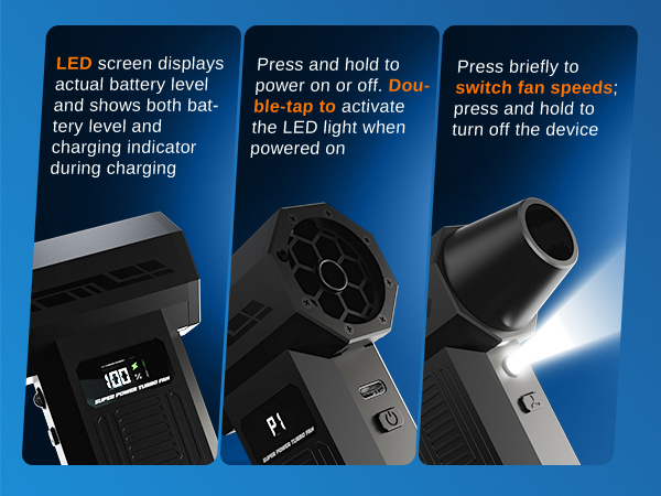 MiaEpic Electric Air Duster Operation Details