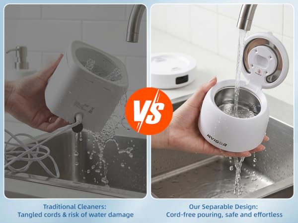 Our Separable Design: Cord-free pouring, safe and effortless