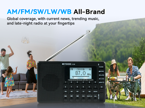 radio,radios portable am fm,shortwave radio,small radio,retekess radio,am fm radio