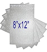 50Pack 8x12 INCH Bubble Out Bags Self-Seal Bubble Pouches for Moving, Shipping, and Storage, Wrap...
