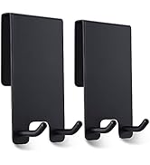 Taozun Shower Door Hooks - Towel Hooks for Bathroom Frameless Glass, Squeegee Hook, Over Glass Ho...