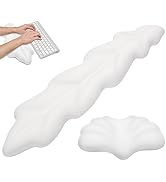 Laokiiy Keyboard Wrist Rest, Ergonomic Design Memory Foam Keyboard Pad, Wrist Pad for Keyboard an...