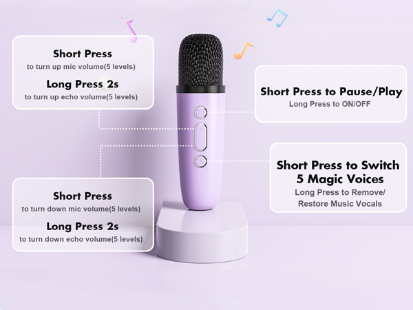 Mini Karaoke Machine Portable