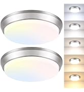 13 Inch Dimmable LED Ceiling Light Fixture, 4000 Lumens Super Bright 36W Flush Mount Ceiling Ligh...