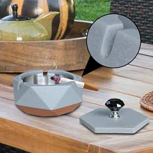 Cigarette Ashtray with Lid