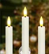 Zevanor 10&amp;#34; x 0.78&amp;#34; Flameless Window Candles with Sensors Dusk to Dawn