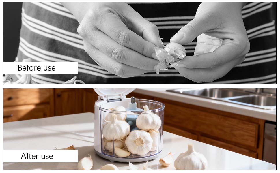 Silicone Garlic Peeler Attachment for Electric Garlic Peeler Machine and Meat Grinder, 2L/3L
