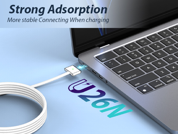 140W Charger for MacBook Pro 16 14 inch Mac Air 15 13 inch M1–M4 Magnetic 3 Cable LED Applicable