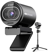 EMEET S600 4K Webcam with Tripod for Streaming - Sony 1/2.5'' Sensor, PDAF Autofocus, 1080P@60FPS...