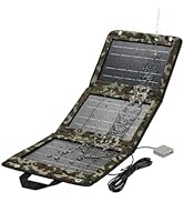28W Portable Solar Panel Charger,Foldable Solar Charger with Dual USB Output, Lightweight ETFE So...