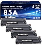 85A Toner Cartridge 4-Pack Replacement for HP 85A | CE285A Toner Compatible with HP Pro P1109w P1...