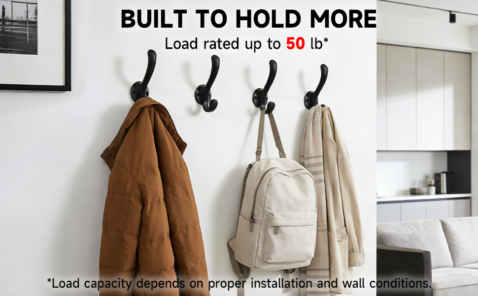 coat hooks wall mount