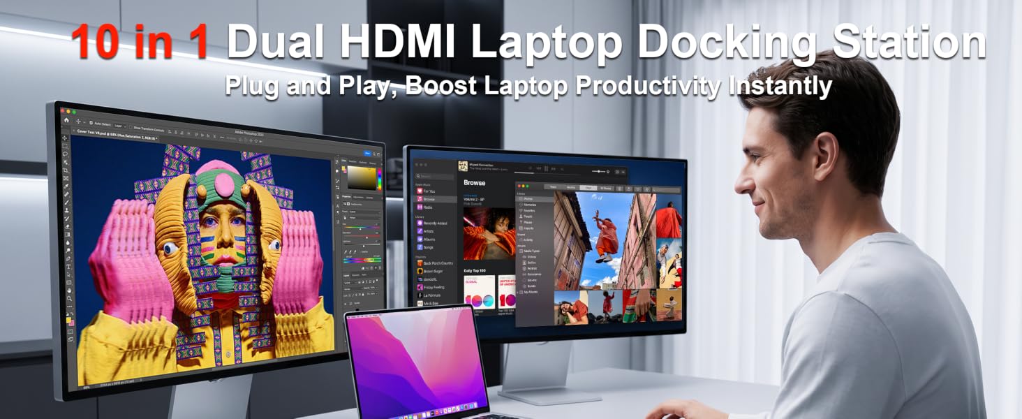 docking station dual monitor