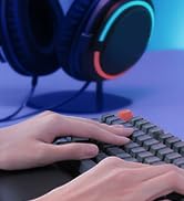 ASFSKY Keyboard Wrist Rest with Memory Foam Anti-Slip Rubber Base Ergonomic Wooden Wrist Rest for...