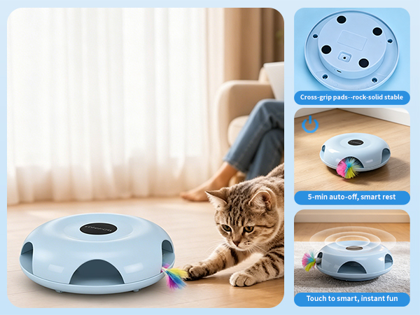 Interactive Whack-a-Mole Cat Toy