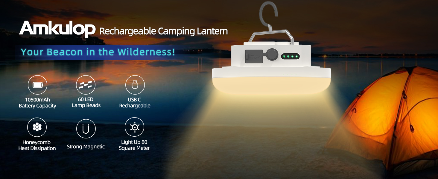 hanging tent light