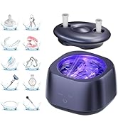 Ultrasonic Retainer Cleaner, 48kHz Ultrasonic Denture Cleaner with 2 Modes, 250ML Dental Cleaning...