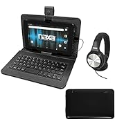 Naxa NID-7056 Android 11 Tablet with 7” HD TN Screen USB Keyboard Case and Headphone, 1.6 GHz Qua...