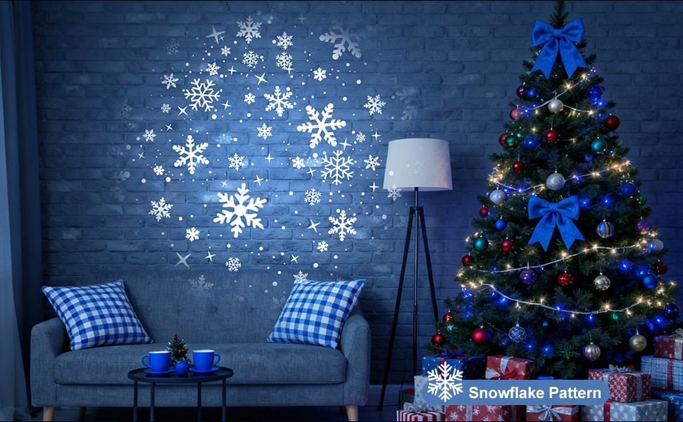 snowflake projector outdoor