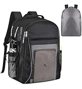 USPECLARE Heavy Duty X-Large Mesh Backpacks for Adults, Semi-Transparent College Backpacks with R...