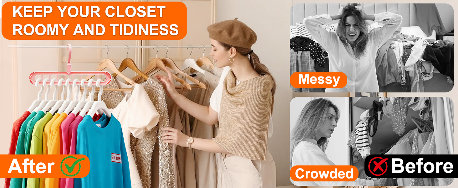 Durable and Sturdy Hangers for College Essentials space saver 80% and wrinkle free clothes