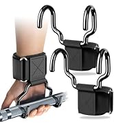 WKWE 2025 Upgrade Weight Lifting Hooks, Gym Heavy Duty Power Lifting Straps for Men &amp; Women Deadl...