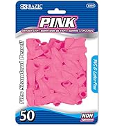 BAZIC Pink Eraser Top, Latex Free Pencil Tops Erasers, Arrowhead Caps Erasers for Kids Student (5...