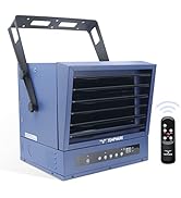 TEMPWARE Electric Garage Heater, 10,000-Watt Digital Fan-Forced Ceiling Mount Shop Heater with Fu...