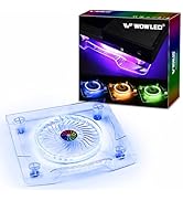 WFPOWER PS4 Fan Cooling Fan, USB RGB XBOX PS4 Cooling Station with Wireless Remote Controller, Pl...
