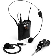 Gemini Sound GMU-HSL100 Professional Wireless Headset Lavalier Rechargeable Battery Powered Micro...