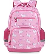 wooshwa Kids Backpack for Girls, 17" tall Toddler Backpack for Preschool Kindergarten Elementary ...
