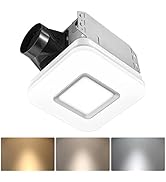 OREiN Bathroom Exhaust Fan with Light, 110 CFM 2.0 Sones, 27W Bathroom Fan with Light for Home, 1...