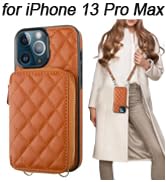 Bocasal crossbody RFID blocking wallet case with card slots holder