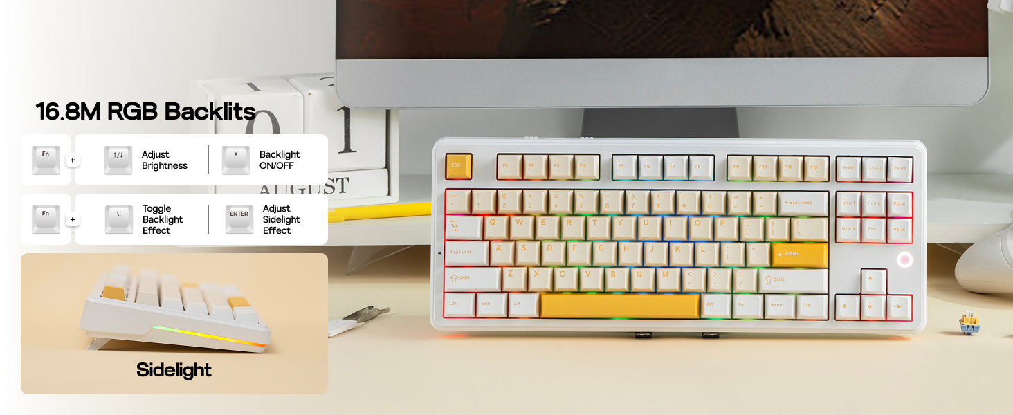 AK870 V2 White Yellow