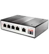 XikeStor 6 Port Gigabit PoE Switch, 4X 1G Ports &amp; 1x 1G RJ45 &amp; 1x 1G SFP, High Speed Network Swit...
