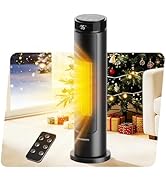 MORENTO Space Heater for Indoor Use, 1500W Ceramic Fast Heat, Electric Space Heater for Large Roo...