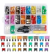306PCS Car Fuses Assortment Kit,Fuses Automotive Kit Indudes Mini &amp; Low Profile Mini &amp; Standard F...