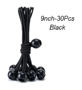 30 Pack Ball Bungee Cord, 9 Inch Heavy Duty Bungie Cord Balls Canopy Tarp Tie Down Bungee Balls f...